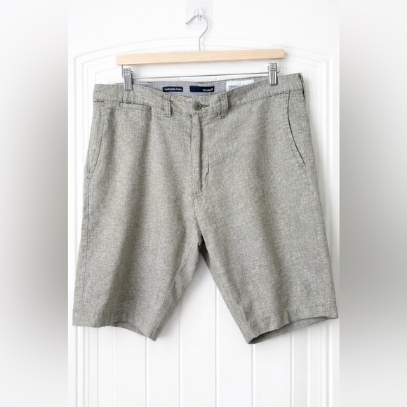 Bruno Other - Bruno Washable Linen Blend Shorts Men’s 34 Classic Fit Gray